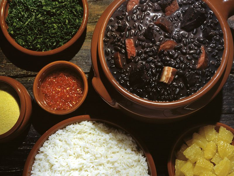 Traditional Feijoada and Rice
